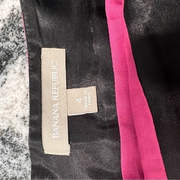 BANANA REPUBLIC raspberry pink textured short cotton skirt - Picture 16 of 16